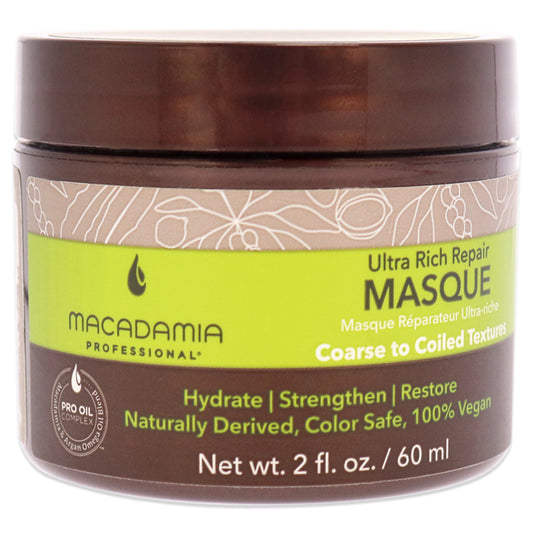 Ultra Rich Repair Masque by Macadamia Oil for Unisex - 2 oz Masque