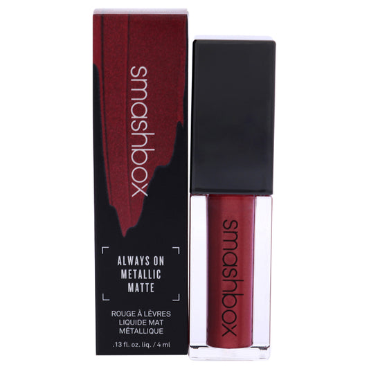Always On Metallic Matte Liquid - Hot Damn by SmashBox for Women - 0.13 oz Lipstick