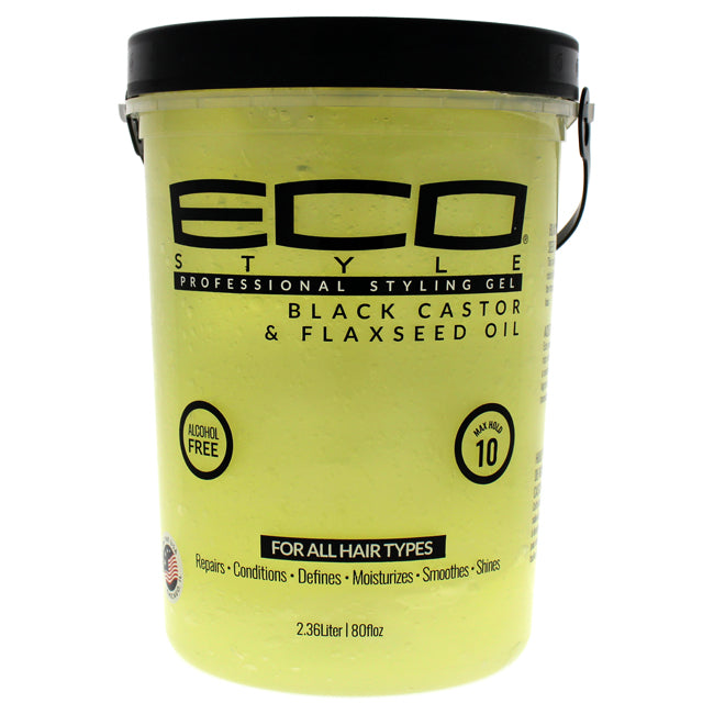 Eco Style Gel - Black Castor Flaxseed Oil by Ecoco for Unisex - 80 oz Gel