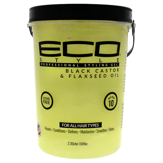 Eco Style Gel - Black Castor Flaxseed Oil by Ecoco for Unisex - 80 oz Gel