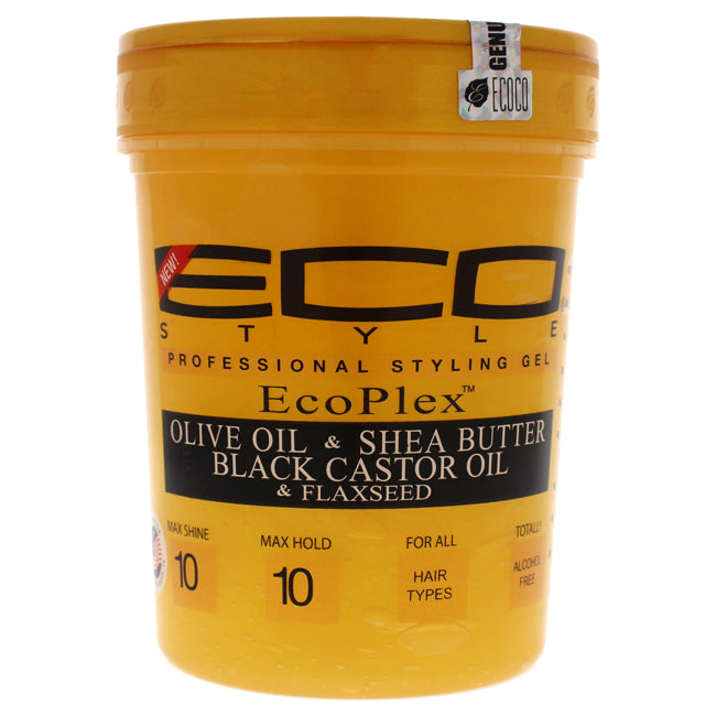 Eco Style Gel - Olive Oil and Shea Butter Black Castor Oil and Flaxseed by Ecoco for Unisex - 32 oz Gel