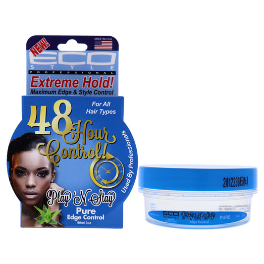 Playn Stay Edge Control Gel - Pure by Ecoco for Unisex - 3 oz Gel