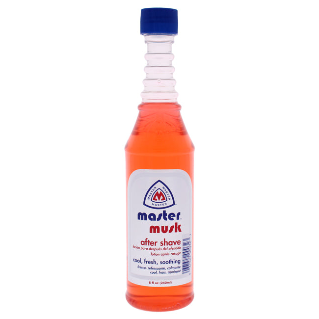 Red Musk After Shave Lotion by Master Well Comb for Men - 8 oz After Shave Lotion