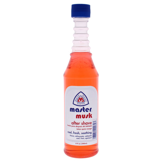 Red Musk After Shave Lotion by Master Well Comb for Men - 8 oz After Shave Lotion