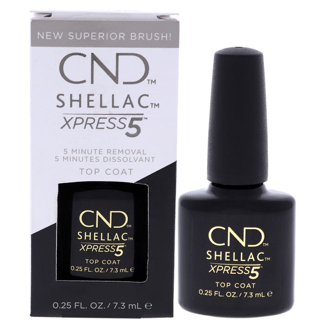 Shellac Xpress 5 Top Coat by CND for Women - 0.25 oz Nail Polish