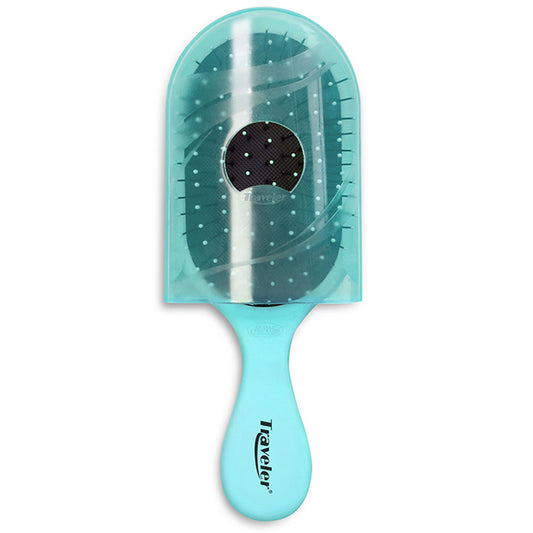Dual Patented Traveler Detangling Brush - Soft Green by NuWay 4Hair for Unisex - 1 Pc Hair Brush