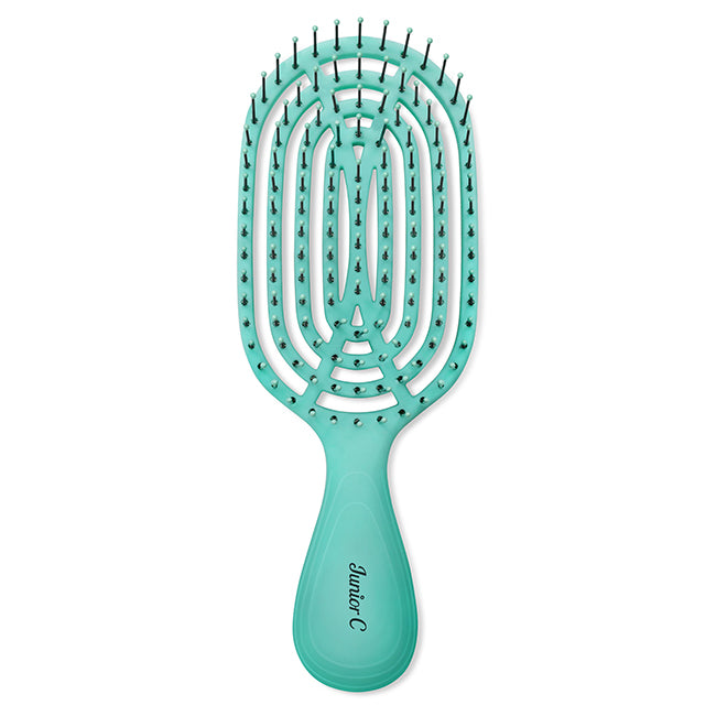 Circular Venting Detangling Junior C Brush - Aqua by NuWay 4Hair for Unisex - 1 Pc Hair Brush
