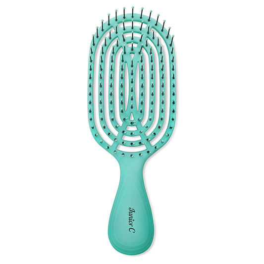Circular Venting Detangling Junior C Brush - Aqua by NuWay 4Hair for Unisex - 1 Pc Hair Brush