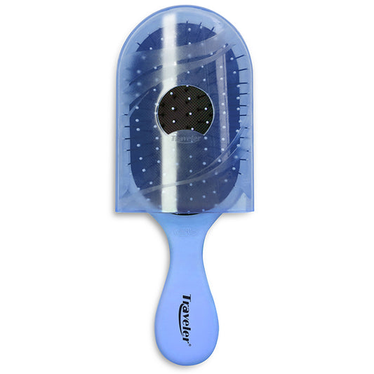 Dual Patented Traveler Detangling Brush - Blue by NuWay 4Hair for Unisex - 1 Pc Hair Brush