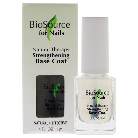 Natural Therapy Strengthening Base Coat by BioSource for Women - 0.4 oz Nail Treatment
