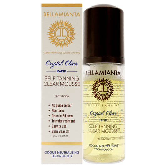 Rapid Self-Tanning Mousse - Crystal Clear by Bellamianta for Women - 5.07 oz Bronzer