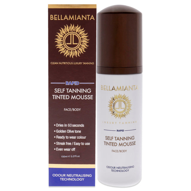 Self-Tanning Tinted Mousse - Rapid by Bellamianta for Women - 5.07 oz Bronzer