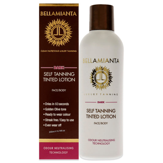 Self-Tanning Tinted Lotion - Dark by Bellamianta for Women - 6.76 oz Bronzer