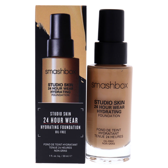 Studio Skin 24 Hour Wear Hydrating Foundation - 2.4 Light-Medium With Warm-Peach Undertone by Smashbox for Women - 1 oz Foundation