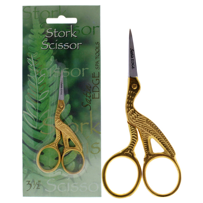 Stork Scissors - Gold by Satin Edge for Unisex - 3.5 Inch Scissors