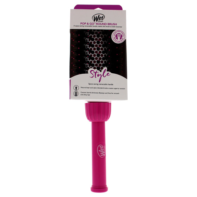 Pop and Go Round Brush - Pink by Wet Brush for Unisex - 1 Pc Hair Brush