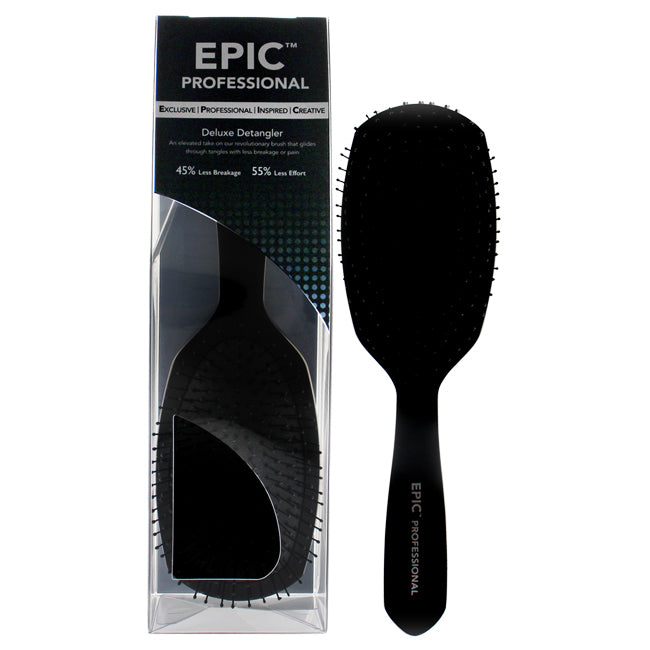 Pro Epic Deluxe Detangler Brush - Black by Wet Brush for Unisex - 1 Pc Hair Brush