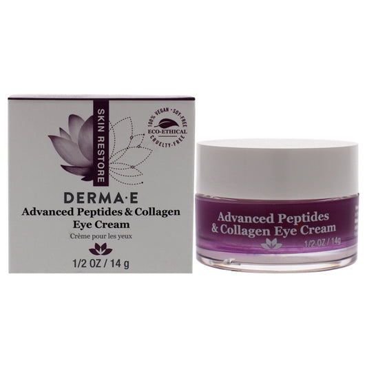 Advanced Peptides And Collagen Eye Cream by Derma-E for Unisex - 0.5 oz Cream