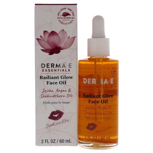 Radiant Glow Face Oil by Derma-E for Unisex - 2 oz Oil