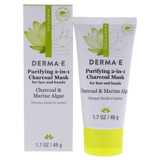 Purifying 2-In-1 Charcoal Mask by Derma-E for Unisex - 1.7 oz Mask