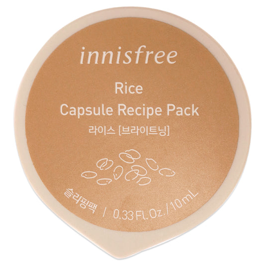 Capsule Recipe Pack Mask - Rice by Innisfree for Unisex - 0.33 oz Mask