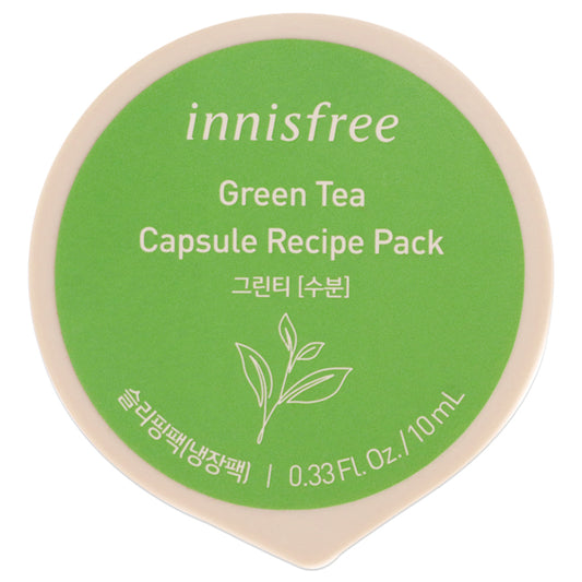 Capsule Recipe Pack Mask - Green Tea by Innisfree for Unisex - 0.33 oz Mask