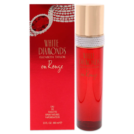 White Diamonds En Rouge by Elizabeth Taylor for Women - 3.3 oz EDT Spray