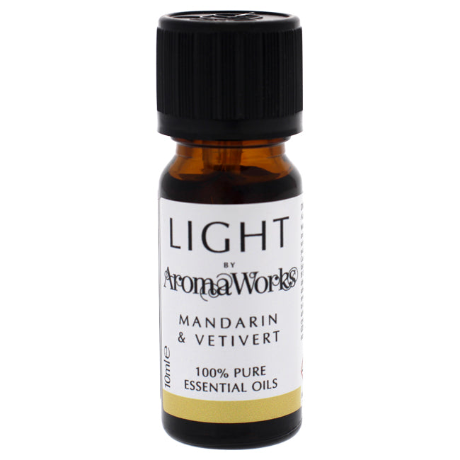 Light Essential Oil - Mandarin and Vetivert by Aromaworks for Unisex - 0.33 oz Oil