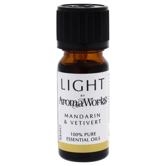 Light Essential Oil - Mandarin and Vetivert by Aromaworks for Unisex - 0.33 oz Oil