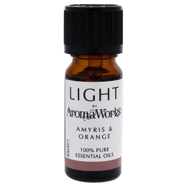 Light Essential Oil - Amyris and Orange by Aromaworks for Unisex - 0.33 oz Oil