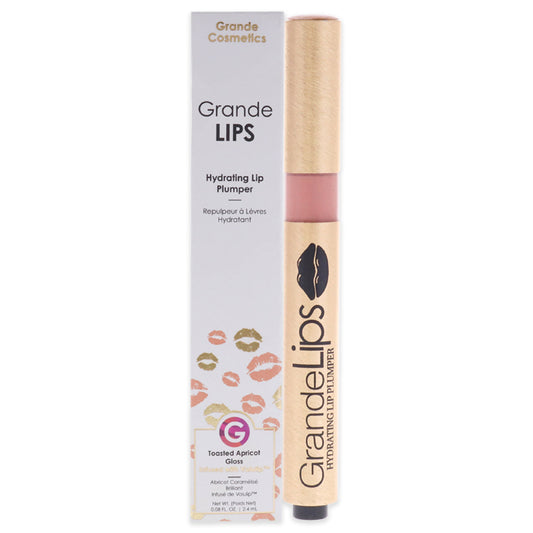 GrandeLIPS Hydrating Lip Plumper - Toasted Apricot by Grande Cosmetics for Women - 0.08 oz Lip Gloss