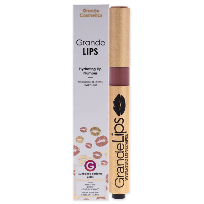 GrandeLIPS Hydrating Lip Plumper - Sunbaked Sedona by Grande Cosmetics for Women - 0.08 oz Lip Gloss
