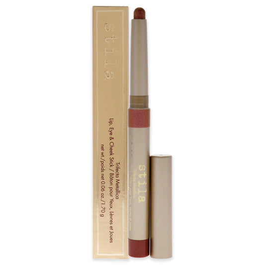 Trifecta Metallica Lip Eye and Cheek Stick - Rose Gold by Stila for Women - 0.06 oz Makeup