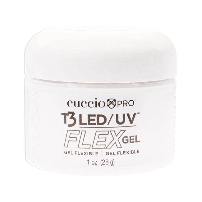 T3 LED-UV Flex Gel - Natural Cover by Cuccio Pro for Women - 1.0 oz Nail Gel