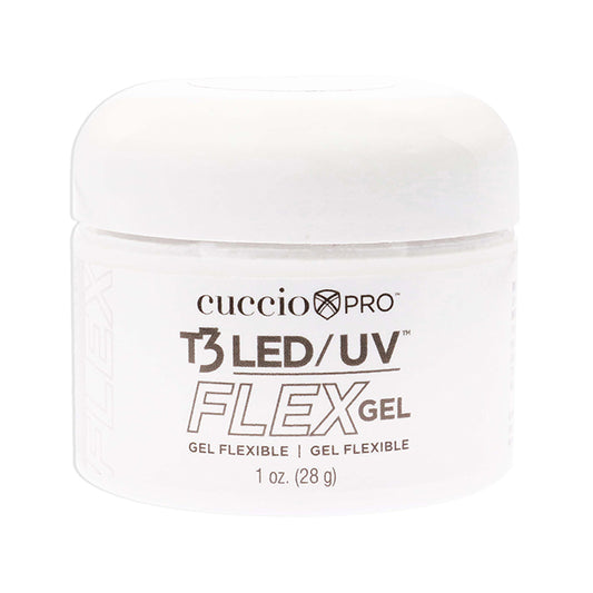 T3 LED-UV Flex Gel - Natural Cover by Cuccio Pro for Women - 1.0 oz Nail Gel