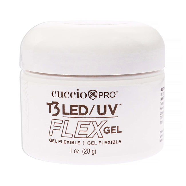 T3 LED-UV Flex Gel - Natural Pink by Cuccio Pro for Women - 1.0 oz Nail Gel