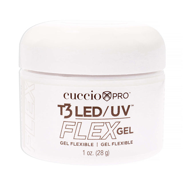 T3 LED-UV Flex Gel - Ivory Cover by Cuccio Pro for Women - 1.0 oz Nail Gel
