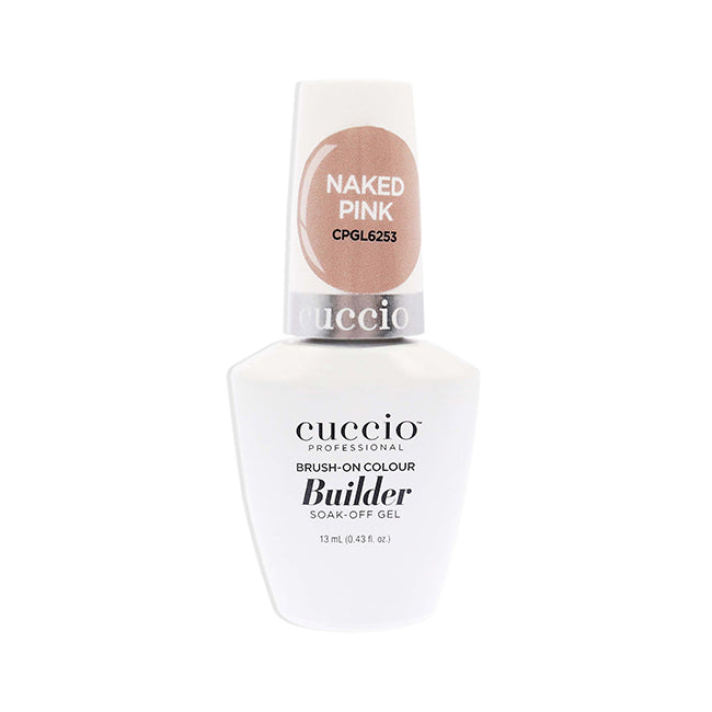 Brush-On Colour Builder Soak Off Gel - Naked Pink by Cuccio Pro for Women - 0.43 oz Nail Polish