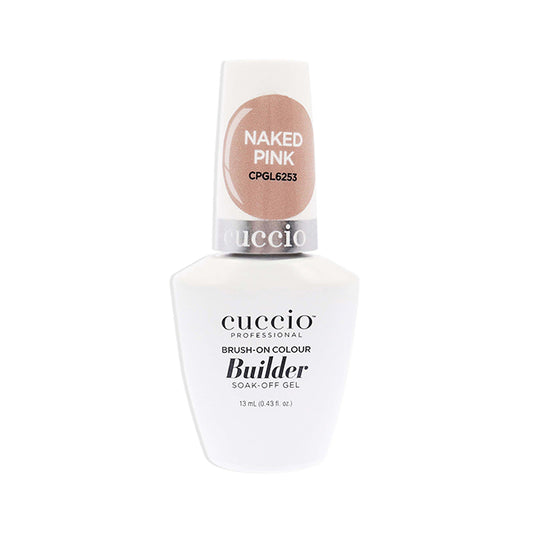 Brush-On Colour Builder Soak Off Gel - Naked Pink by Cuccio Pro for Women - 0.43 oz Nail Polish