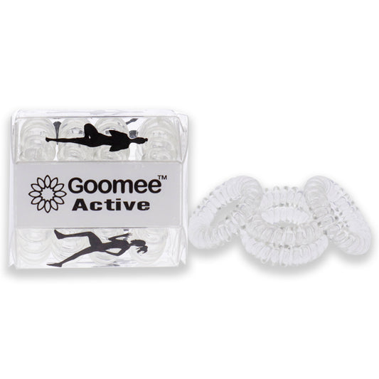 Active The Markless Hair Loop Set - Clear In The Clear by Goomee for Women - 4 Pc Hair Tie