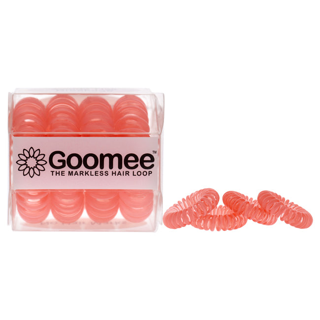 The Markless Hair Loop Set - Huntington Peach by Goomee for Women - 4 Pc Hair Tie