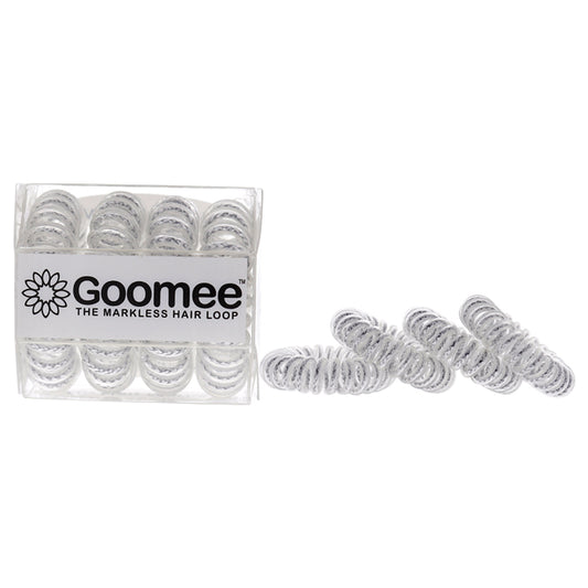The Markless Hair Loop Set - Snow Flake by Goomee for Women - 4 Pc Hair Tie (Holiday Edition )