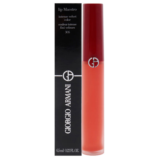 Lip Maestro Intense Velvet Color - 305 Tangerine by Giorgio Armani for Women - 0.22 oz Lipstick