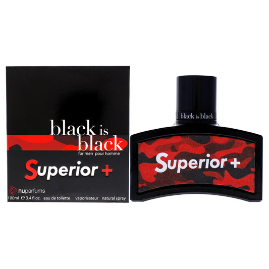 Black Is Black Superior by Nuparfums for Men - 3.4 oz EDT Spray