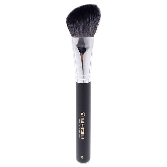 Blusher Brush Angle Shaped Goat Hair - 2 by Make-Up Studio for Women - 1 Pc Brush