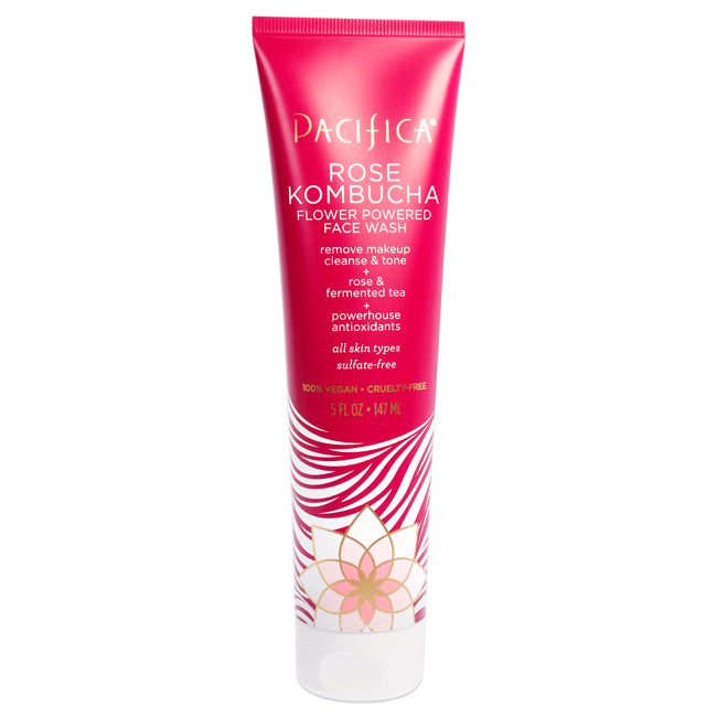 Rose Kombucha Flower Powered Face Wash by Pacifica for Unisex - 5 oz Cleanser