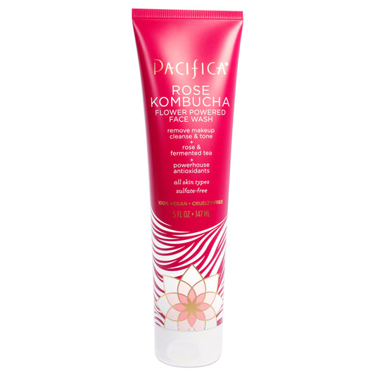 Rose Kombucha Flower Powered Face Wash by Pacifica for Unisex - 5 oz Cleanser