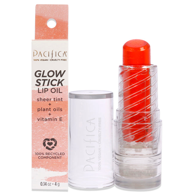 Glow Stick Lip Oil - Pale Sunset by Pacifica for Women - 0.14 oz Lip Oil