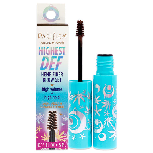 Highest Def Hemp Fiber Brow Set - 4 Medium by Pacifica for Women - 0.16 oz Eyebrow Gel