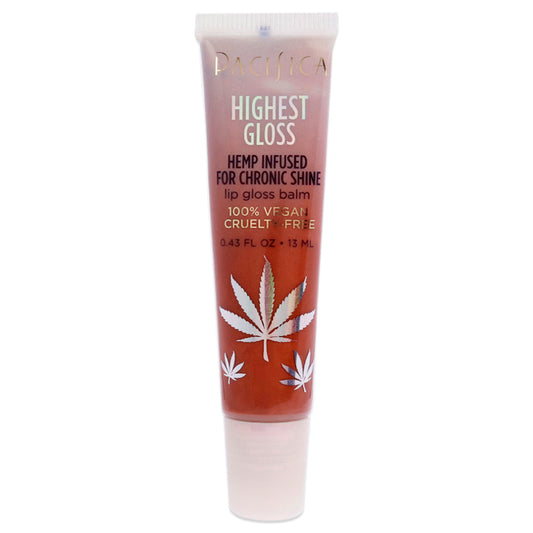 Highest Gloss Hemp Lip Balm - Strawberry Rose by Pacifica for Women - 0.43 oz Lip Balm